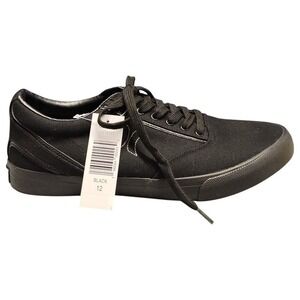 Hurley Arlo Sneakers Mens 12 Black Lace-Up Canvas Lightweight Breathable 1578011